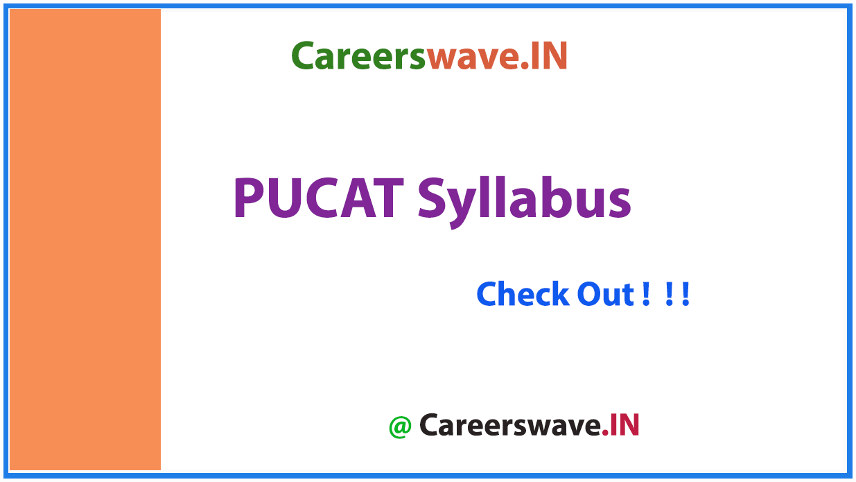 PUCAT Syllabus PDF 2020 |Exam Pattern @ vbspu.ac.in PUCAT Syllabus
