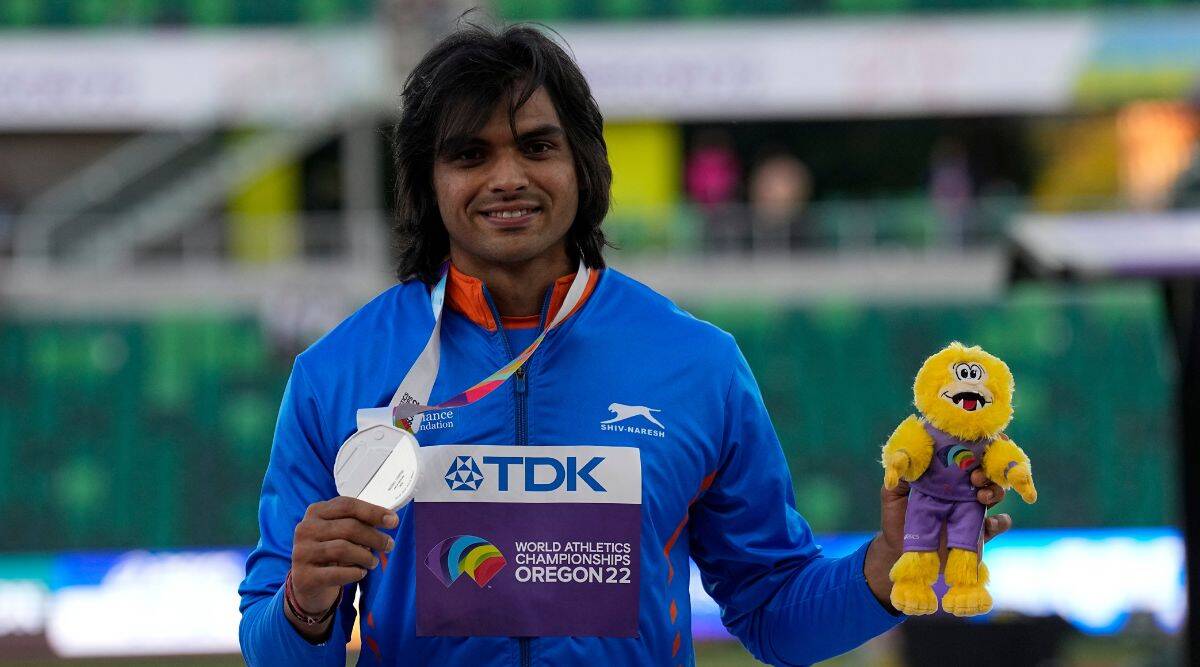 Neeraj Chopra wins silver medal at the World Athletics Championships