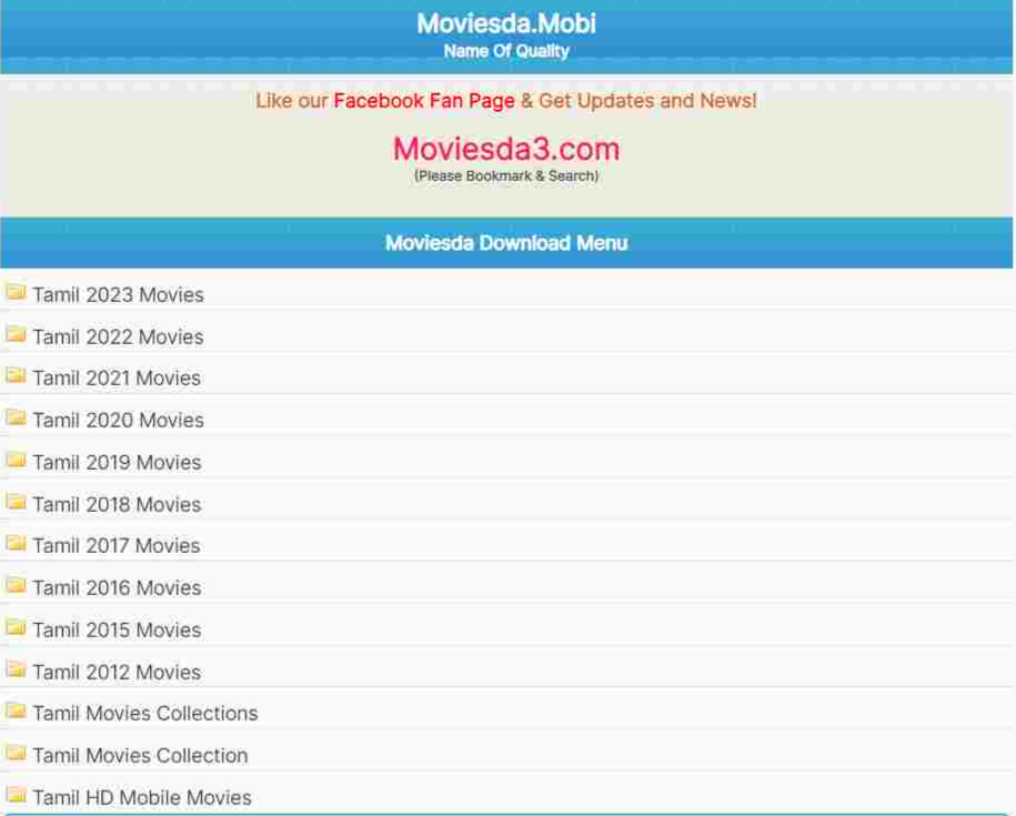 Moviesda Movies Download 2023 [Tamil Dubbed Movies 300MB]